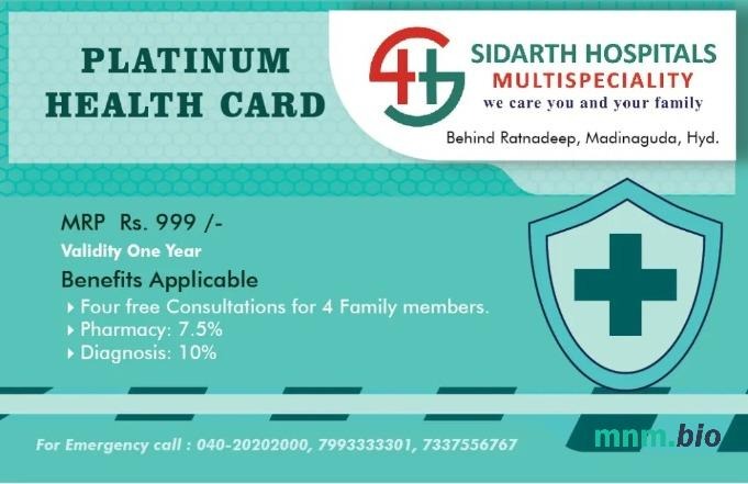 Indie Siarth hospitals platynowa karta zdrowia edytowalny szablon